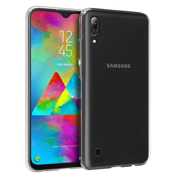 Microsonic Samsung Galaxy M10 Kılıf Transparent Soft Beyaz 1