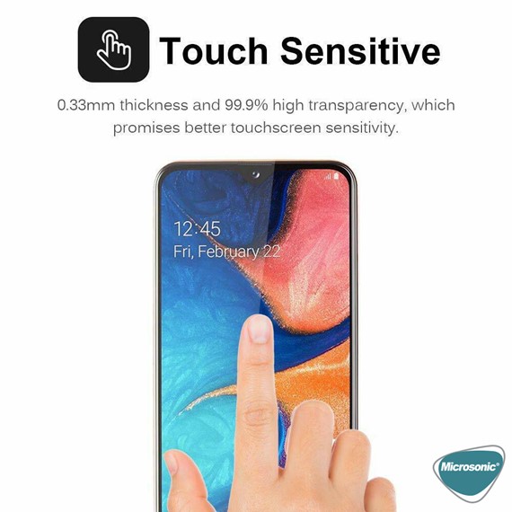 Microsonic Samsung Galaxy M10s Privacy 5D Gizlilik Filtreli Cam Ekran Koruyucu Siyah 4