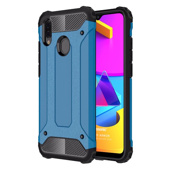 Microsonic Samsung Galaxy M10s Kılıf Rugged Armor Mavi 1