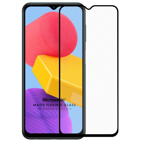 Microsonic Samsung Galaxy M13 Seramik Matte Flexible Ekran Koruyucu Siyah 2