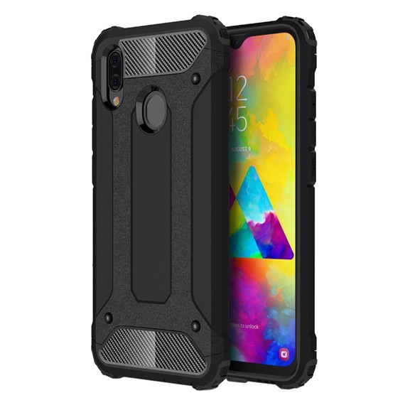 Microsonic Samsung Galaxy M20 Kılıf Rugged Armor Siyah 1