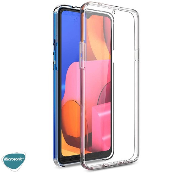 Microsonic Samsung Galaxy M21 Kılıf 6 tarafı tam full koruma 360 Clear Soft Şeffaf 5