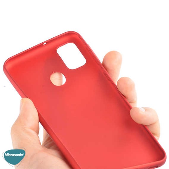 Microsonic Matte Silicone Samsung Galaxy M21 Kılıf Lacivert 4