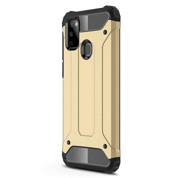 Microsonic Samsung Galaxy M21 Kılıf Rugged Armor Gold 2