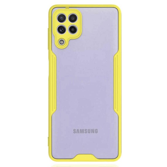 Microsonic Samsung Galaxy M22 Kılıf Paradise Glow Sarı 2