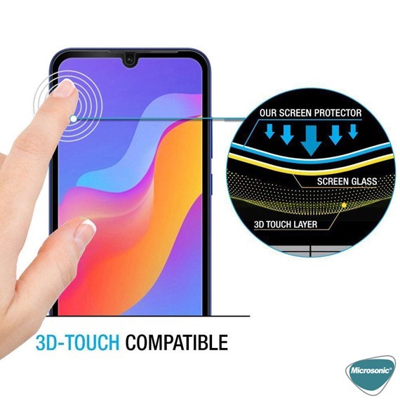 Microsonic Samsung Galaxy M22 Tam Kaplayan Temperli Cam Ekran Koruyucu Siyah 3