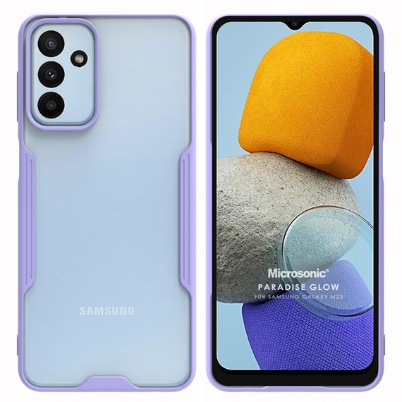 Microsonic Samsung Galaxy M23 Kılıf Paradise Glow Lila 1