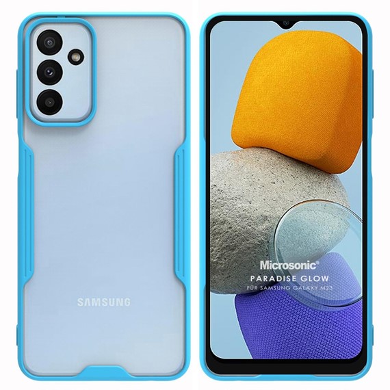 Microsonic Samsung Galaxy M23 Kılıf Paradise Glow Turkuaz 1