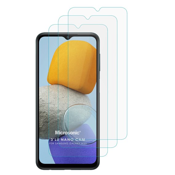 Microsonic Samsung Galaxy M23 Screen Protector Nano Glass Cam Ekran Koruyucu 3 lü Paket 2