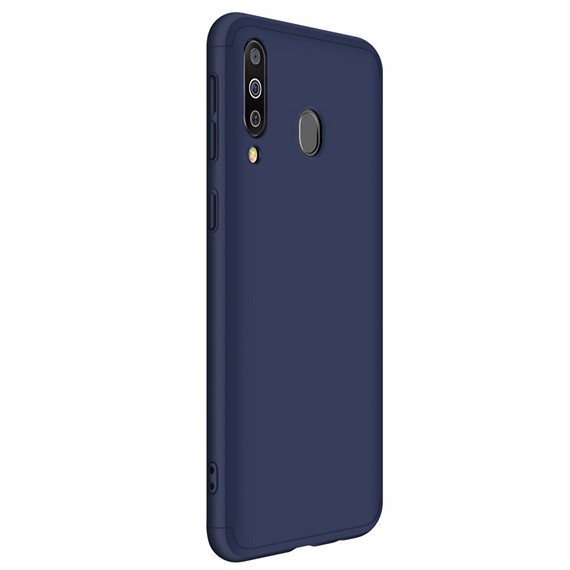 Microsonic Samsung Galaxy M30 Kılıf Double Dip 360 Protective Lacivert 2