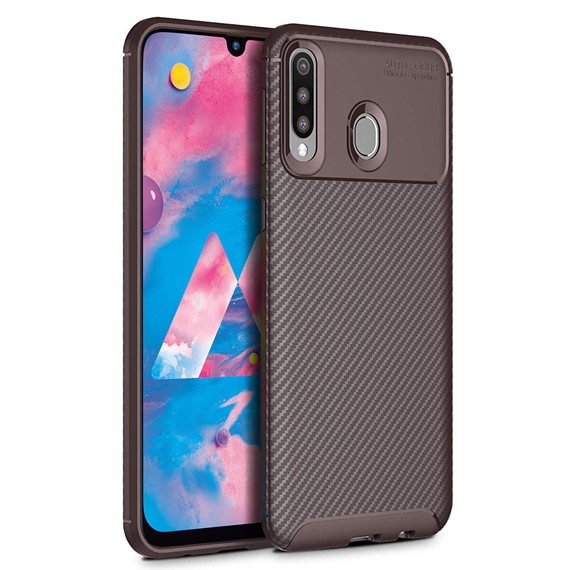 Microsonic Samsung Galaxy M30 Kılıf Legion Series Kahverengi 1