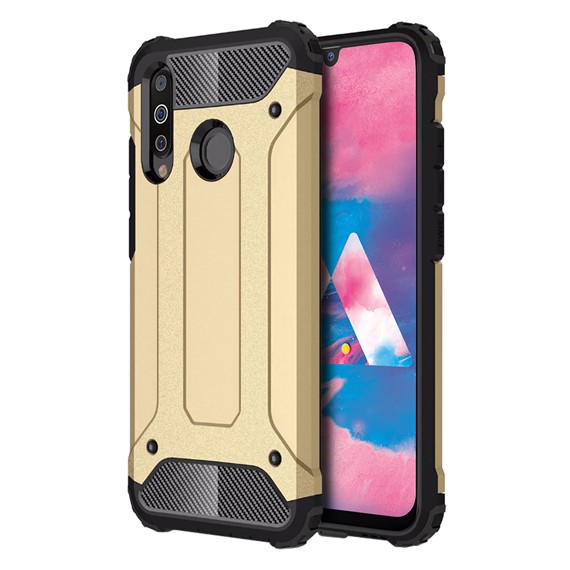 Microsonic Samsung Galaxy M30 Kılıf Rugged Armor Gold 1