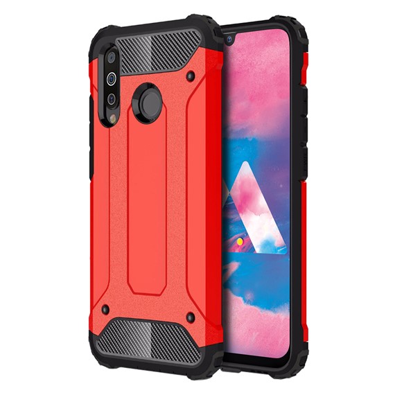 Microsonic Samsung Galaxy M30 Kılıf Rugged Armor Kırmızı 1