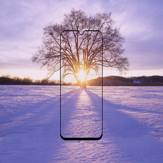 Microsonic Samsung Galaxy M30 Tam Kaplayan Temperli Cam Ekran koruyucu Siyah 4