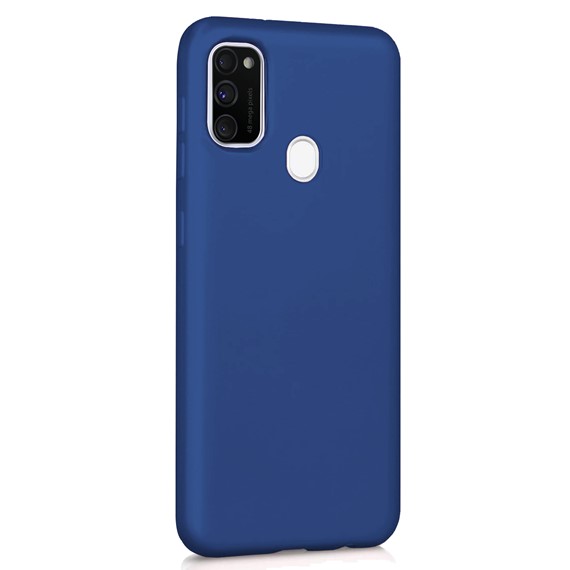 Microsonic Matte Silicone Samsung Galaxy M30s Kılıf Lacivert 2