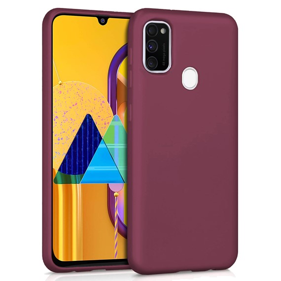 Microsonic Matte Silicone Samsung Galaxy M30s Kılıf Mor 1