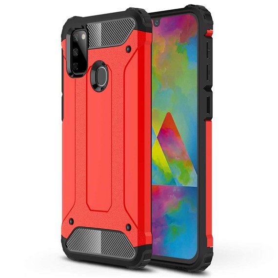 Microsonic Samsung Galaxy M30s Kılıf Rugged Armor Kırmızı 1