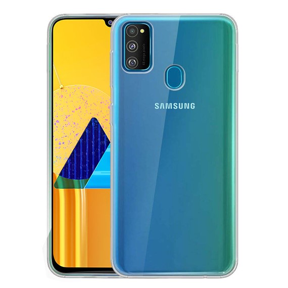 Microsonic Samsung Galaxy M30s Kılıf Transparent Soft Beyaz 1