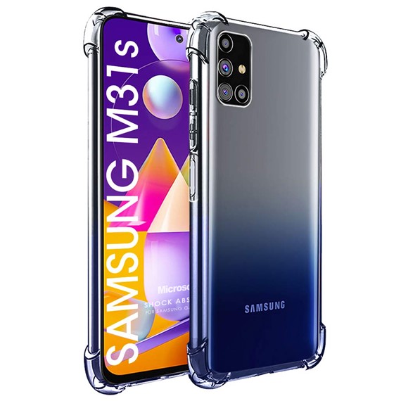 Microsonic Samsung Galaxy M31s Kılıf Shock Absorbing Şeffaf 1