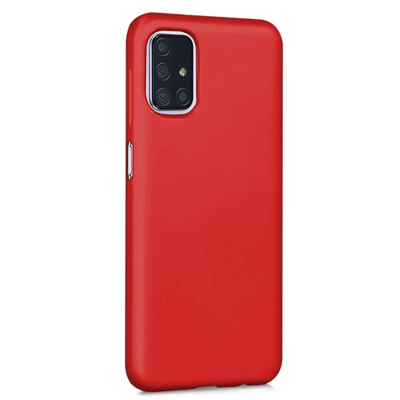 Microsonic Matte Silicone Samsung Galaxy M31s Kılıf Kırmızı 2