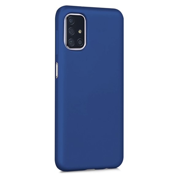 Microsonic Matte Silicone Samsung Galaxy M31s Kılıf Lacivert 2