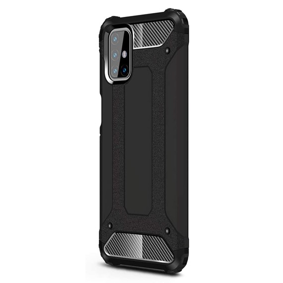 Microsonic Samsung Galaxy M31s Kılıf Rugged Armor Siyah 2