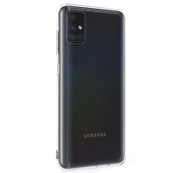 Microsonic Samsung Galaxy M31s Kılıf Transparent Soft Beyaz 2
