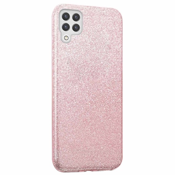 Microsonic Samsung Galaxy M22 Kılıf Sparkle Shiny Rose Gold 2