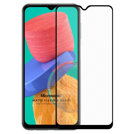 Microsonic Samsung Galaxy M33 Seramik Matte Flexible Ekran Koruyucu Siyah 2