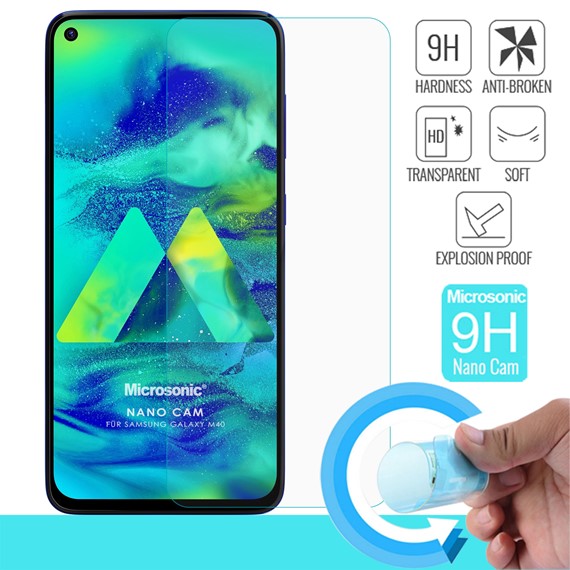 Microsonic Samsung Galaxy M40 Nano Glass Screen Protector 1