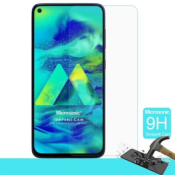 Microsonic Samsung Galaxy M40 Tempered Glass Screen Protector 1