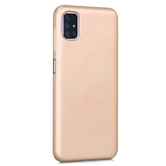 Microsonic Matte Silicone Samsung Galaxy M51 Kılıf Gold 2