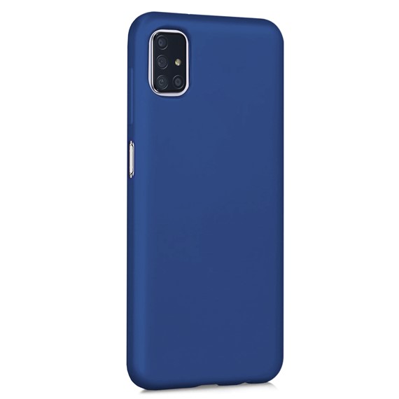 Microsonic Matte Silicone Samsung Galaxy M51 Kılıf Lacivert 2