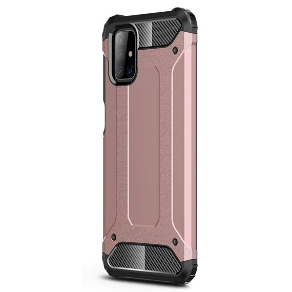 Microsonic Samsung Galaxy M51 Kılıf Rugged Armor Rose Gold 2