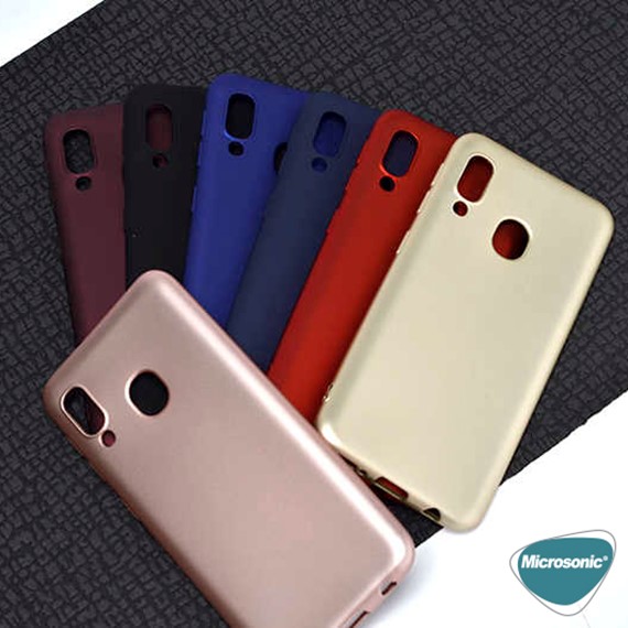 Microsonic Matte Silicone Samsung Galaxy M10s Kılıf Kırmızı 5