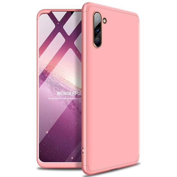 Microsonic Samsung Galaxy Note 10 Kılıf Double Dip 360 Protective Rose Gold 1