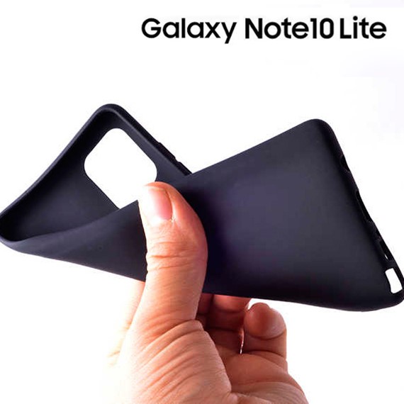 Microsonic Matte Silicone Samsung Galaxy Note 10 Lite Kılıf Gold 3