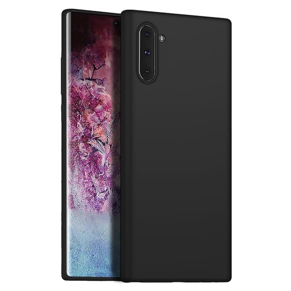 Microsonic Matte Silicone Samsung Galaxy Note 10 Kılıf Siyah 1