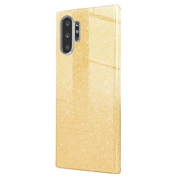 Microsonic Samsung Galaxy Note 10 Plus Kılıf Sparkle Shiny Gold 2