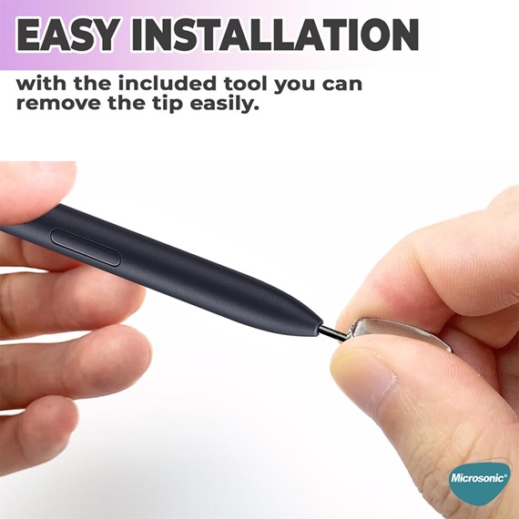 Microsonic Samsung Galaxy Note 10 Plus Pencil Uçları 5 li Paket Siyah 4