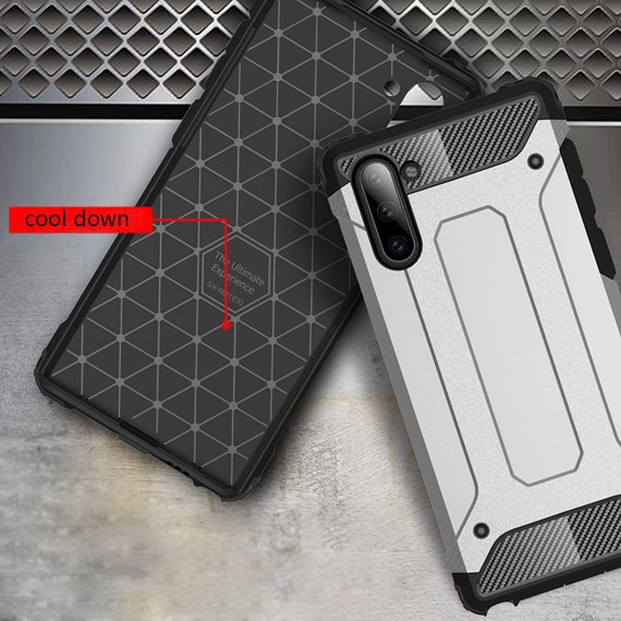 Microsonic Samsung Galaxy Note 10 Kılıf Rugged Armor Kırmızı 5