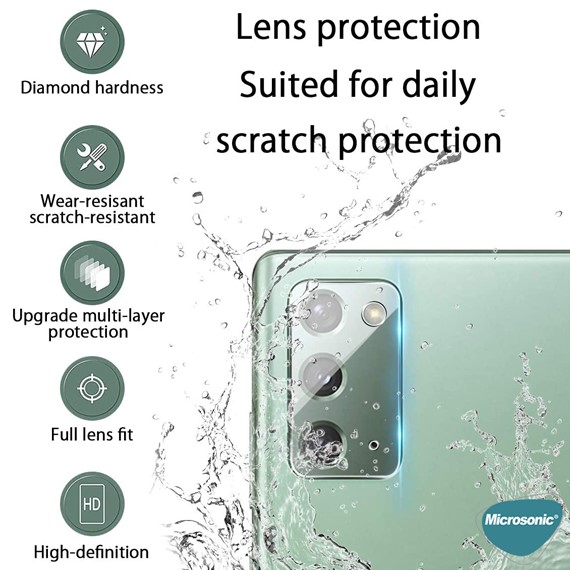 Microsonic Samsung Galaxy Note 20 Kamera Lens Koruma Camı 4