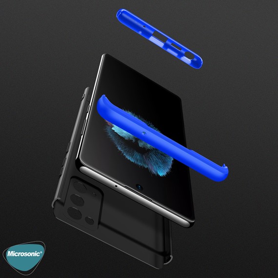 Microsonic Samsung Galaxy Note 20 Kılıf Double Dip 360 Protective Rose Gold 3
