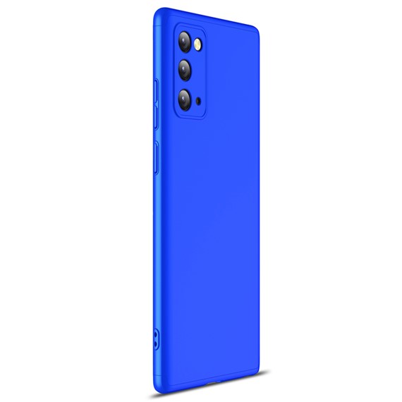 Microsonic Samsung Galaxy Note 20 Kılıf Double Dip 360 Protective Mavi 2