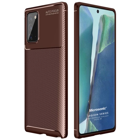 Microsonic Samsung Galaxy Note 20 Kılıf Legion Series Kahverengi 1