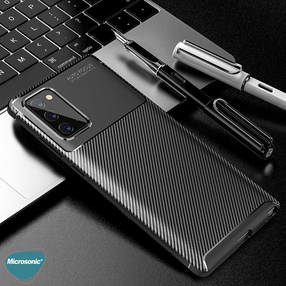 Microsonic Samsung Galaxy Note 20 Kılıf Legion Series Siyah 3