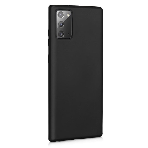 Microsonic Matte Silicone Samsung Galaxy Note 20 Kılıf Siyah 2
