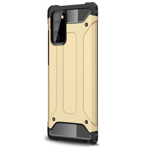 Microsonic Samsung Galaxy Note 20 Kılıf Rugged Armor Gold 2