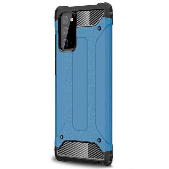 Microsonic Samsung Galaxy Note 20 Kılıf Rugged Armor Mavi 2