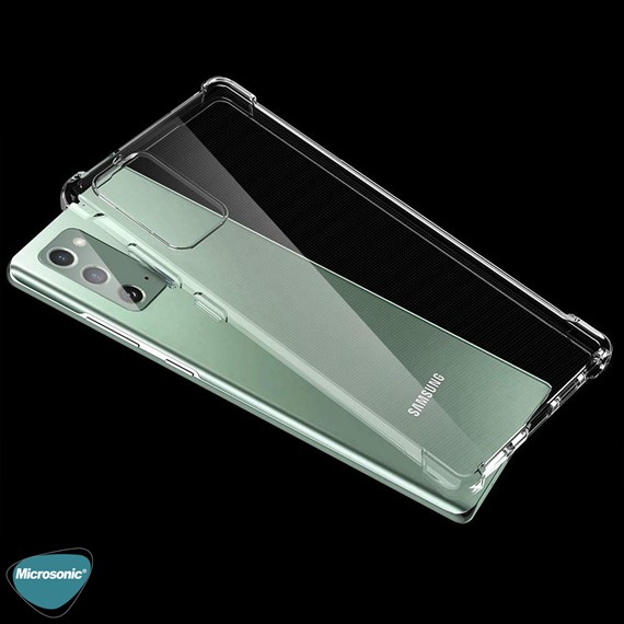 Microsonic Shock Absorbing Kılıf Samsung Galaxy Note 20 Şeffaf 3